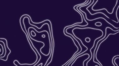 Animation of white lines on black background. Abstract background, movement and digital interface concept digitally generated video.