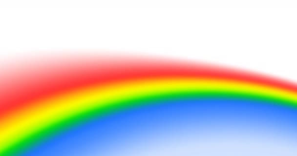 Animazione Della Vittoria Mano Segno Sfondo Arcobaleno Orgoglio Lgbtq Concetto — Video Stock