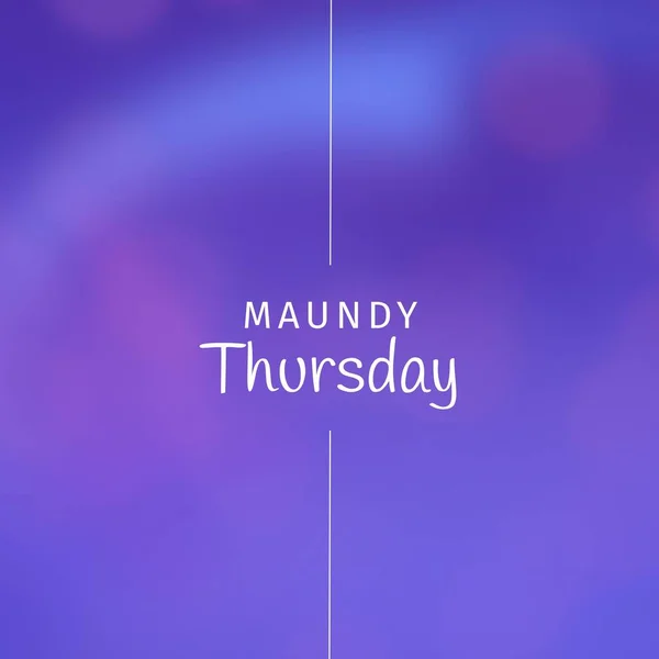 Composition Maundy Thursday Text Copy Space Purple Background Maundy Thursday —  Fotos de Stock