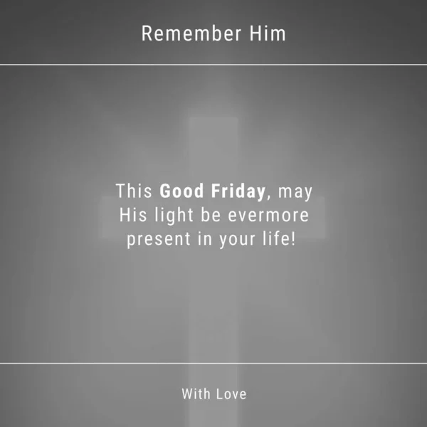 Composition Good Friday Text Copy Space Grey Background Good Friday — 스톡 사진