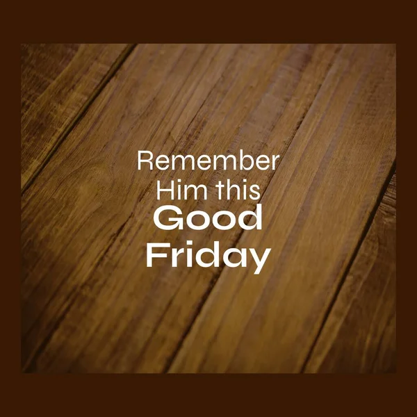 Composition Good Friday Text Copy Space Brown Background Good Friday —  Fotos de Stock
