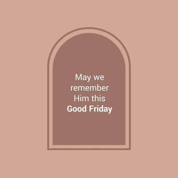 Composition Good Friday Text Copy Space Brown Background Good Friday —  Fotos de Stock