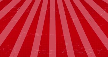 Kırmızı ve pembe çizgilerin döngü içinde hareket edişinin animasyonu. İllülasyon, vektör, kopyalama alanı, soyut, kusursuz desen.
