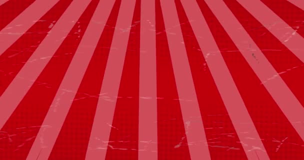 Анімація Червоних Шпильок Смуг Рухаються Колу Ілюстрація Вектор Простір Копіювання — стокове відео