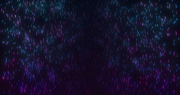 Composición Senderos Luz Azul Púrpura Sobre Fondo Negro Concepto Movimiento —  Fotos de Stock