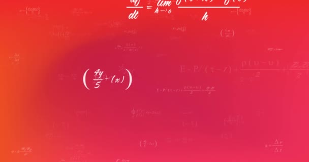 Animação Fórmulas Matemáticas Processamento Dados Conceito Global Ciência Computação Processamento — Vídeo de Stock