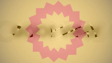 Yeşil arkaplan üzerinde iyi titreşimler metin ve pembe şekiller animasyonu. Sosyal medya ve dijital arayüz konsepti dijital olarak oluşturulmuş video.