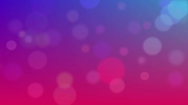 Mavi ve pembe noktaların mavi ve pembe arka planda hareket edişinin animasyonu. Soyut arkaplan ve şablon kavramı dijital olarak oluşturuldu.