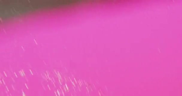 气泡在粉色背景上运动的动画 带有复制空间 运动和色彩概念数字生成的视频 — 图库视频影像
