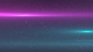 Işık noktaları ve siyah arka plandaki yıldızların animasyonu. Soyut arkaplan ve şablon kavramı dijital olarak oluşturuldu.