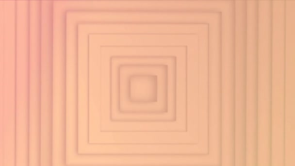 Animacja Beżowych Kwadratów Poruszających Się Beżowym Tle Abstrakcyjne Tło Koncepcja — Wideo stockowe