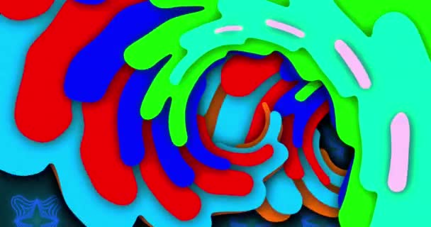 Анімація Величезного Тексту Продажу Над Різнокольоровим Візерунком Хвиль Фоні Символів — стокове відео