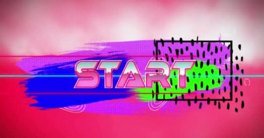 Bulutların üzerindeki yazı ve şekillerin canlandırılması. Sosyal medya ve dijital arayüz konsepti dijital olarak oluşturulmuş video.