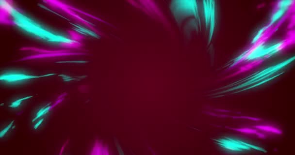 紫色和绿色数字波在红色背景和复制空间下运动的动画 技术背景概念 — 图库视频影像