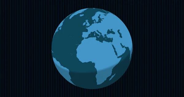 Изображение Пятен Глобуса Черном Фоне Концепция Глобального Делового Цифрового Интерфейса — стоковое фото
