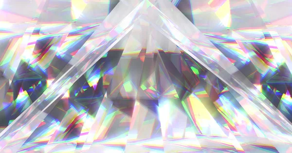 프리즘 조명을 빛나는 다이아몬드 이미지 디지털로 만들어 영상의 다이아몬드 — 스톡 사진