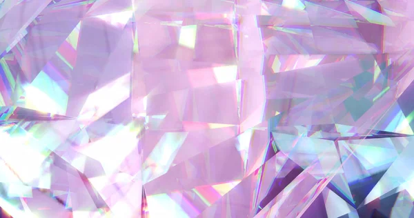Billede Skinnende Diamant Med Farverige Prismatiske Lys Diamant Prismatiske Lys - Stock-foto