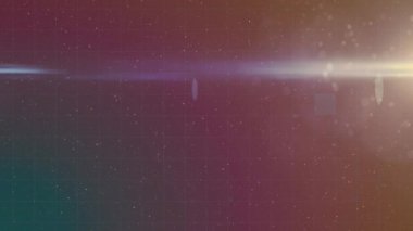 Siyah arka plandaki noktaların üzerindeki merceklerin canlandırılması. Dijital olarak üretilmiş, hologram, illüstrasyon, aydınlanma, uzay, galaksi ve soyut kavram.