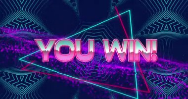 Sendeki animasyon ışıldayan ağ üzerinden metin ve veri işleme kazandı. Dijital olarak oluşturulmuş video oyunu, iletişim, hesaplama ve veri işleme kavramı.