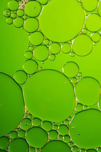 Макро Крупним Планом Водяні Бульбашки Місцем Копіювання Зеленому Тлі Концепція — стокове фото