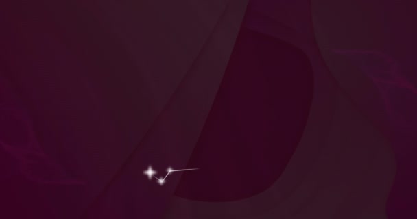 Animatie Van Pisces Sterrenbeeld Met Gloeiende Sterren Astrologie Horoscoop Sterrenbeeld — Stockvideo