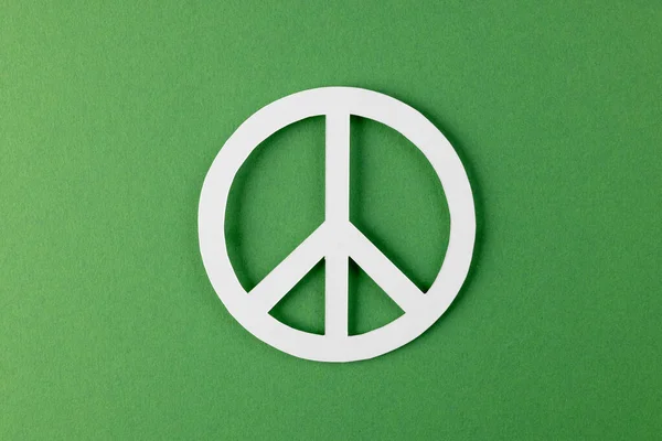 평화의 표시가 각도에서 보인다 평화와 — 스톡 사진