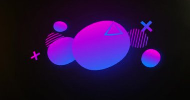 Siyah arkaplanda renkli tozun üzerinde şekiller olan flash satış metninin animasyonu. Soyut arkaplan, renk ve hareket kavramı dijital olarak oluşturulmuş video.