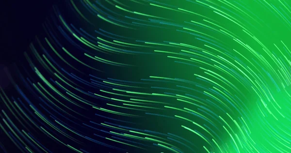 Animation of neon green lines on black background. Abstract background and pattern concept digitally generated video.