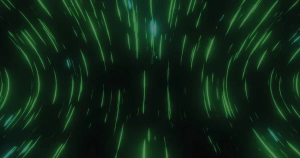 Изображение Неоновых Зеленых Линий Черном Фоне Абстрактный Фон Концепция Шаблона — стоковое фото