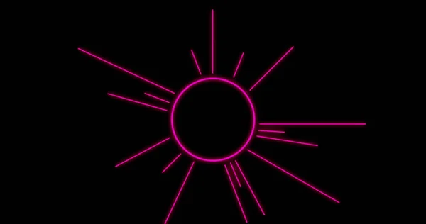 Композиція Рожевої Крихти Лініями Чорному Тлі Абстрактний Фон Візерунок Концепція — стокове фото