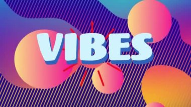 Özet şekiller üzerinde titreşimlerin canlandırılması. Küresel video oyunu, iletişim, bağlantılar, hesaplama ve veri işleme kavramı dijital olarak oluşturuldu.