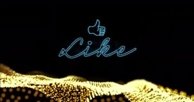 Siyah arkaplan üzerinde neon metin ve veri işleme gibi animasyonlar. Dijital olarak oluşturulmuş küresel bağlantılar, sosyal medya, hesaplama ve veri işleme kavramı.