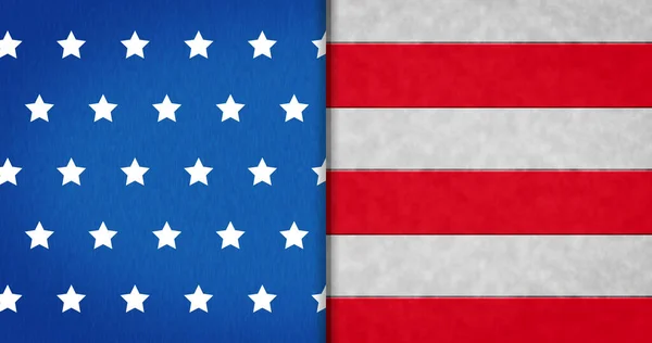 Composition White Stars Red Stripes Blue White Background Usa Patriotism — Stock Photo, Image