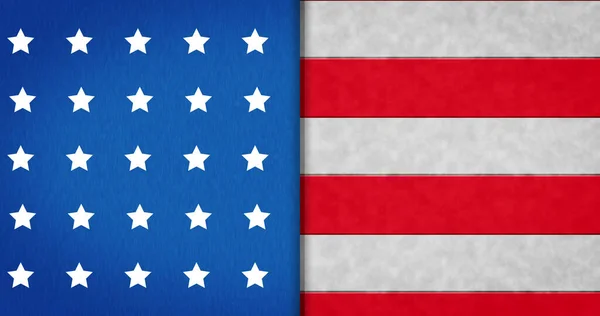 Composition White Stars Red Stripes Blue White Background Usa Patriotism — Stock Photo, Image