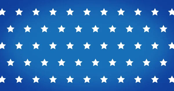 Composição Estrelas Brancas Sobre Fundo Azul Usa Patriotismo Conceito Fundo — Fotografia de Stock