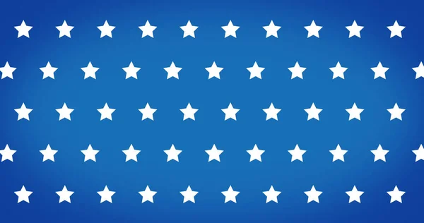 Sammansättning Vita Stjärnor Blå Bakgrund Usa Patriotism Och Bakgrundskoncept Digitalt — Stockfoto