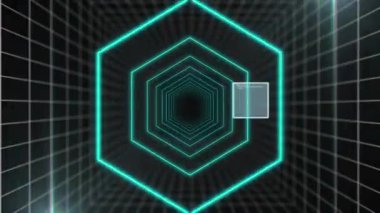 Şebeke üzerinde ikili kodlama ve veri işleme animasyonu. Küresel bulut hesaplama, dijital arayüz ve veri işleme kavramı dijital olarak oluşturulmuş video.