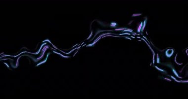 Siyah arkaplanda hareket eden veri transferinin parıldayan ışık izlerinin animasyonu. Dijital olarak oluşturulmuş küresel sanal gerçeklik, veri işleme, hesaplama ve dijital arayüz kavramı.