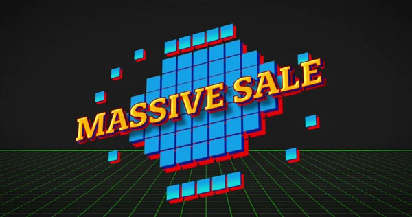 Složení Masivního Prodeje Textu Metaverzní Mřížky Černém Pozadí Metaverze Prodej — Stock fotografie