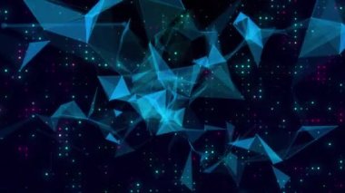 Bağlantılar ve veri işleme animasyonu. Dijital olarak oluşturulmuş küresel bilgisayar ve veri işleme kavramı.