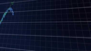 Finansal veri işleme sisteminin mavi arkaplanla karşılaştırılması. Küresel finans ve iş veri teknolojisi kavramı