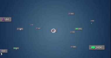 Mavi arka planda yüzen birden fazla sosyal medya simgesinin canlandırılması. Sosyal medya ağı ve iş teknolojisi kavramı