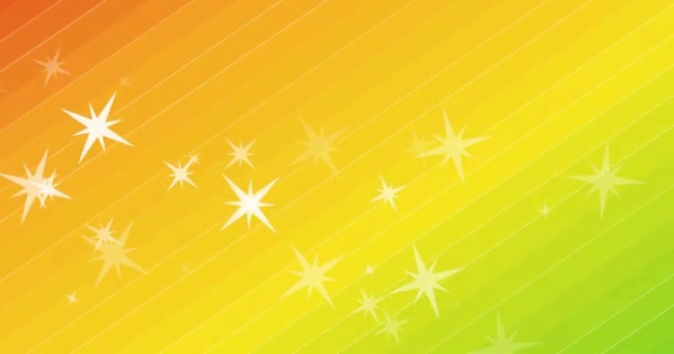 星と虹の背景に誇りのテキストのアニメーション Lgbtq 人権と平等の概念デジタルで生成されたビデオ — ストック動画