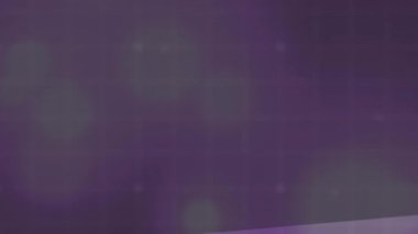 Animasyon noktaları, soyut bilgisayar arayüzüne karşı ızgara deseni üzerinde çizgiler oluşturuyor. Dijital olarak üretilmiş, hologram, illüstrasyon, aydınlanma, rakamlar ve teknoloji konsepti.