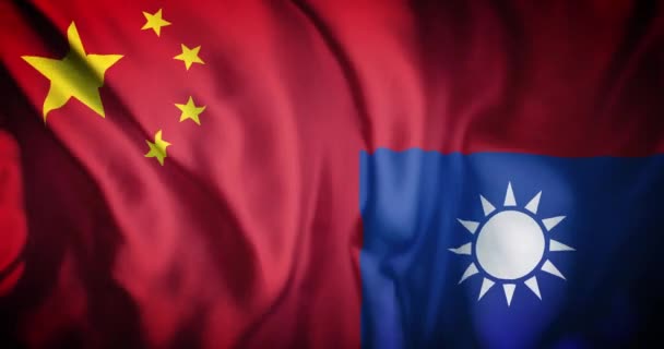 태완의 깃발을 흔드는 애니메이션 디지털 비디오 — 비디오