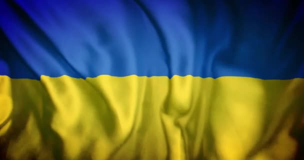 Animasi Melambaikan Bendera Ukrain Konsep Hubungan Internasional Aliansi Dan Politik — Stok Video