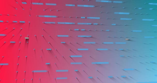핑크와 청색의 배경에 재정적 데이터 애니메이션 비즈니스 — 비디오