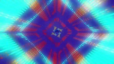 Soyut arkaplan ile eşkenar dörtgenlerin etrafındaki satırlar üzerinden yüksek skorlu metnin animasyonu. Dijital olarak üretilmiş, hologram, illüstrasyon, aydınlanma, kayıt, gelecek ve teknoloji kavramı.