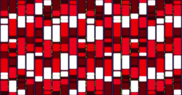 Animação Sqaures Mosaico Vermelho Movendo Padrão Sem Costura Contra Fundo — Vídeo de Stock