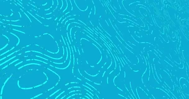 Animação Ondas Azuis Claras Movendo Sobre Fundo Azul Abstrato Forma — Vídeo de Stock